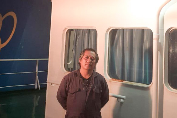 Filipino seafarer Larry Pineda.