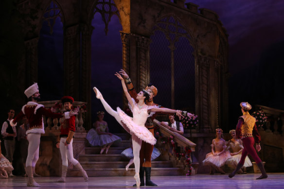 Principal artist Yanela Pinera in Queensland Ballet’s The Sleeping Beauty production in 2015. 