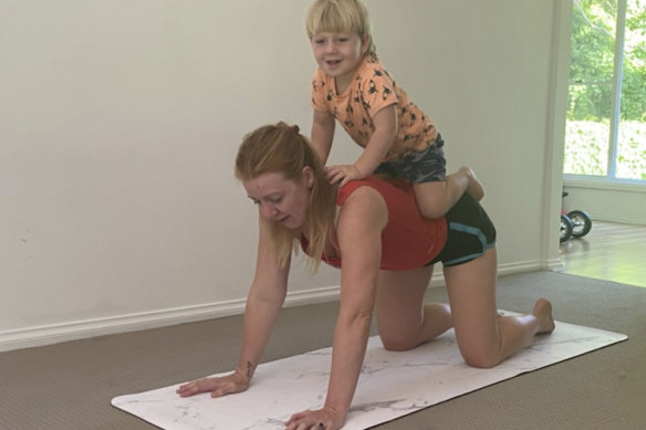 Amy Nelmes Bissett has been in self-isolation with her family for 12 weeks after returning from overseas.