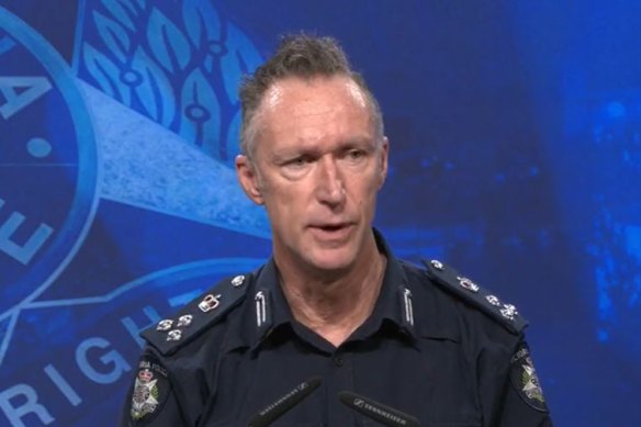 Commander Mick Frewen from Victoria Police Crime Command.