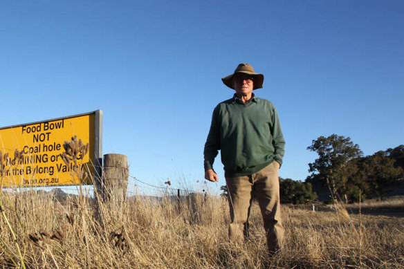 Third-generation farmer Peter Grieve, whose farm is in the Bylong Valley, is among those opposed to plans for a coal mine in his region.