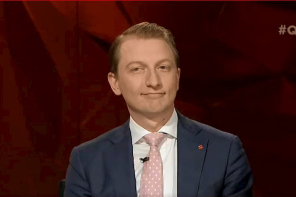 James Paterson, a Liberal senator and former fellow at the conservative Institute of Public Affairs.