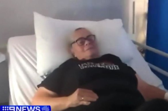 Jann AlHafny, 69, has criticised police actions during Monday night’s protest.