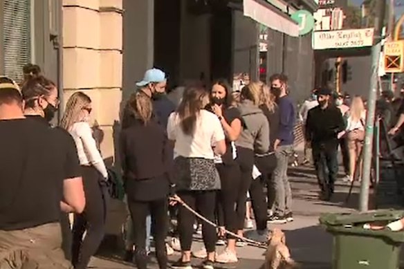 The Premier called out Melburnians gathering for the ’Walk, Talk, event, which he described as a “pub crawl”, on Saturday. 