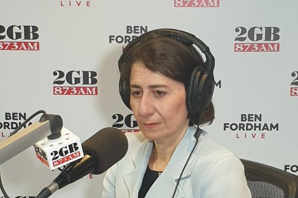 Premier Gladys Berejiklian on Monday. 