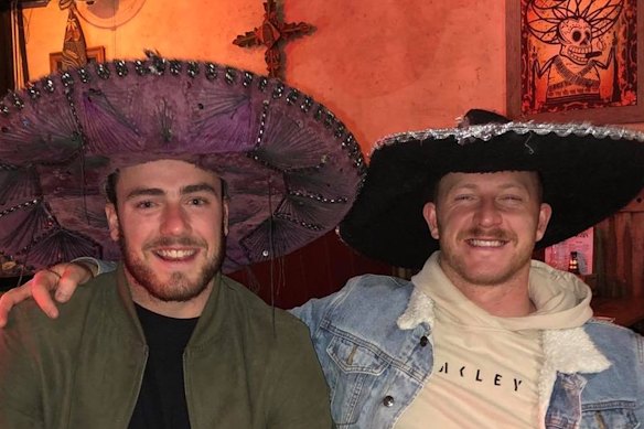 Joel Dark (right) with brother Kurtis. 