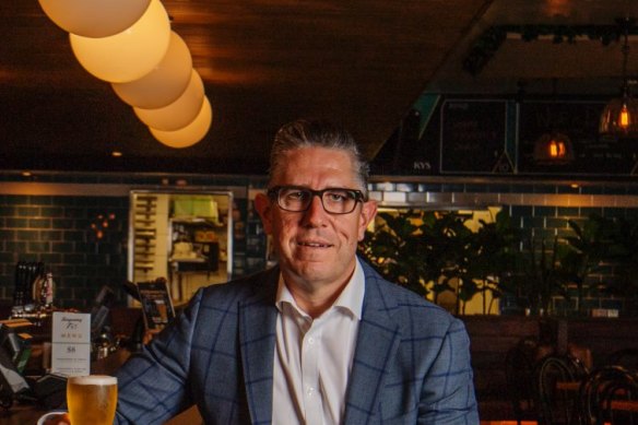 Dan Brady, Redcape Pubs CEO, at the Minsky Hotel, Cremorne, Sydney