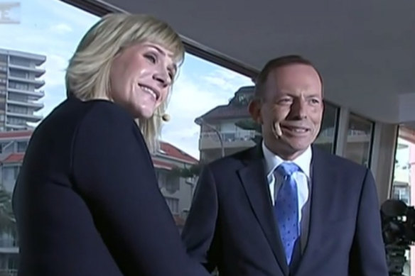 Tony Abbott and Zali Steggall.