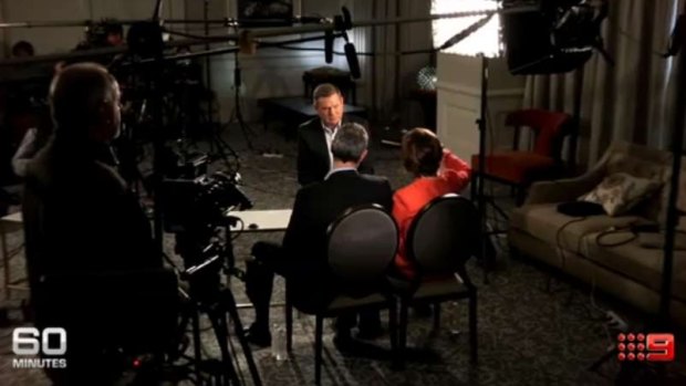 A still from Sunday's 60 Minutes interview with William Tyrrell's parents.