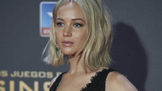 Jennifer Lawrence attends <em>The Hunger Games: Mockingjay - Part 2</em> premiere at the Kinepolis Cinema on November 10, 2015, in Madrid, Spain.