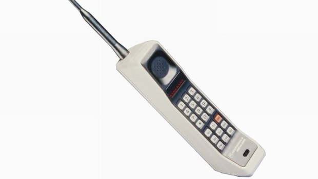 This brick-like Motorola DynaTAC, used by actor Michael Douglas in Wall Street, sells for almost $1500 online.