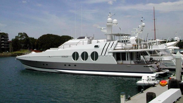 Kerry Stokes' Antipodean yacht, which was robbed in Papua New Guinea. 