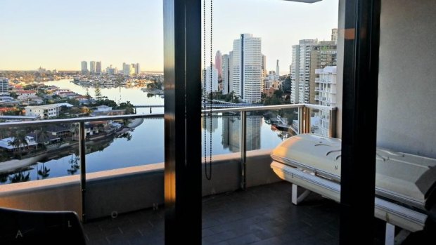 Gable Tostee's apartment and outdoor area.