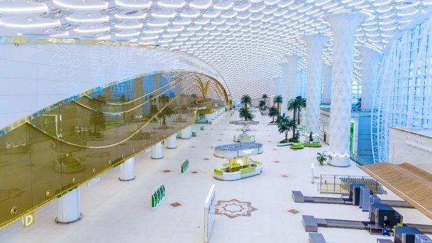 Ashgabat Airport, Turkmenistan.