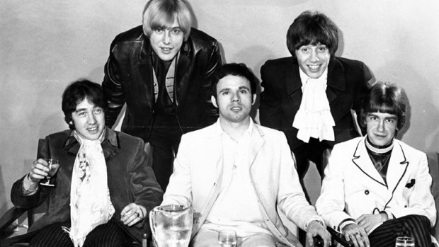 The Easybeats at a press conference, Sheraton Hotel, Sydney, May 12, 1967.  George Young, left, has died aged 70.