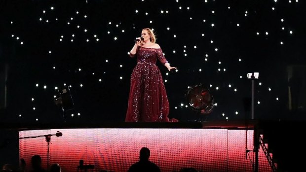 Adele performs at ANZ Stadium on March 10, 2017 in Sydney, Australia. 