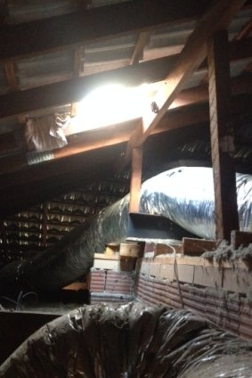 A lightning storm earlier this month blew a hole in the roof of the Bartle family's Beeliar home.