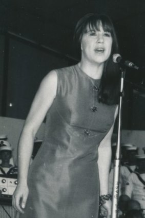 Judith Durham at Sidney Myer Music Bowl in 1967, in the dress she reluctantly parted with.