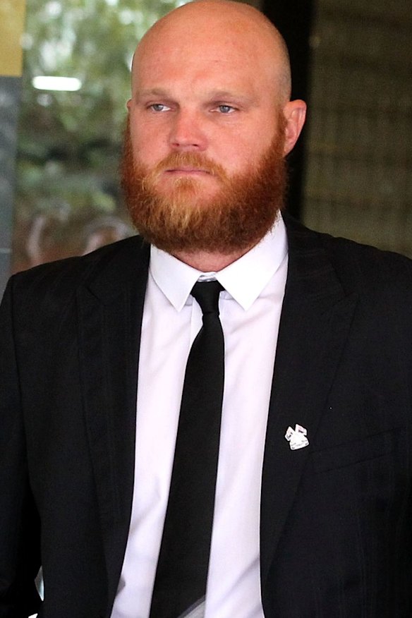 NSW bowler Doug Bollinger arrives at the inquest.