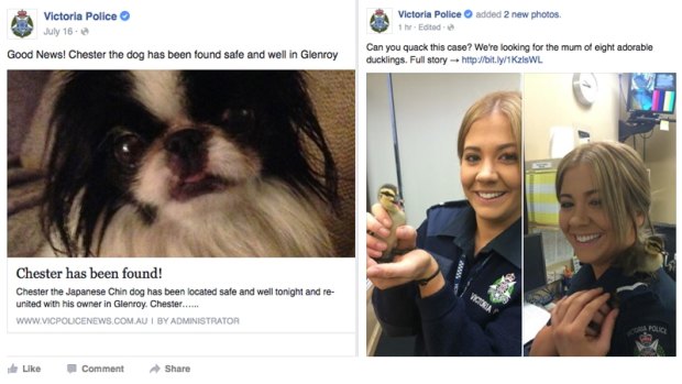 Posting snappy, viral-style content about policing activities via Facebook has been instrumental for Victoria Police in gaining a dedicated online following.