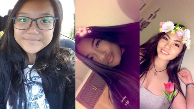 Missing girls Elisha Nguyen, Jennifer Ly and Julie Le.