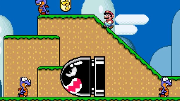 Everything was bigger and better on the Super Nintendo, including Mario's enemies.