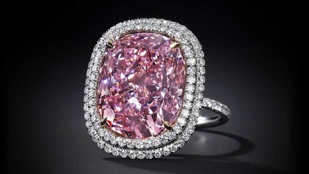 The largest cushion-shaped fancy vivid pink diamond ever to come to auction.