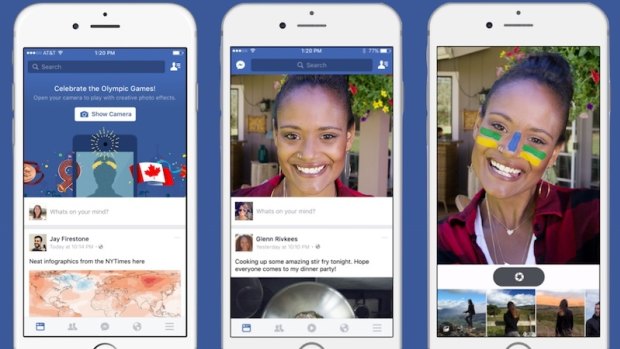 Facebook's new feature shows a camera feed when you open the app, just like Snapchat.
