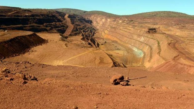 Rio Tinto's West Angelas mine: an example of mining impact on the landscape. 