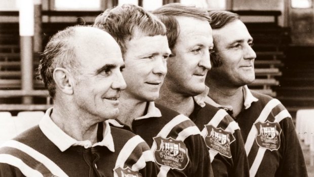 The original Immortals ... Clive Churchill, Bob Fulton, Johnny Raper and Reg Gasnier.