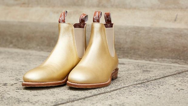 R.M. Williams are now selling a gold boot for women.