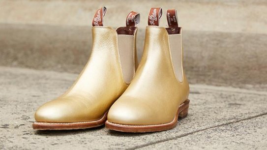 R.M. Williams are now selling a gold boot for women.