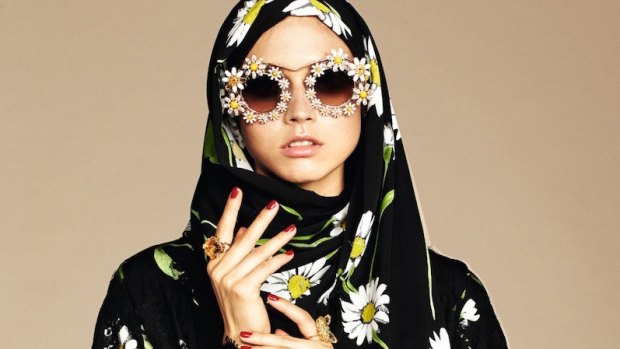D&G focuses its decorative Sicilian spirit into a new range of hijab and abaya. 