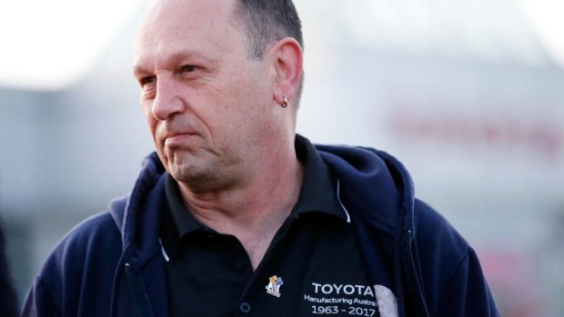 Former Toyota worker Michael Spiteri hopes to find security work.