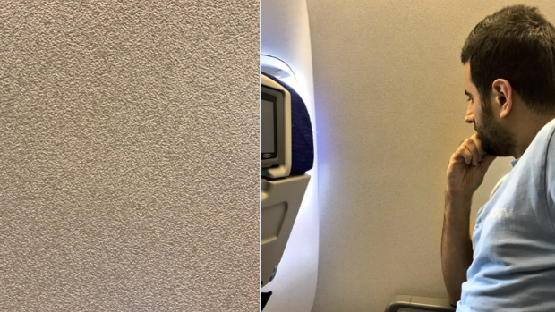 Not what you paid for: The windowless window seat.