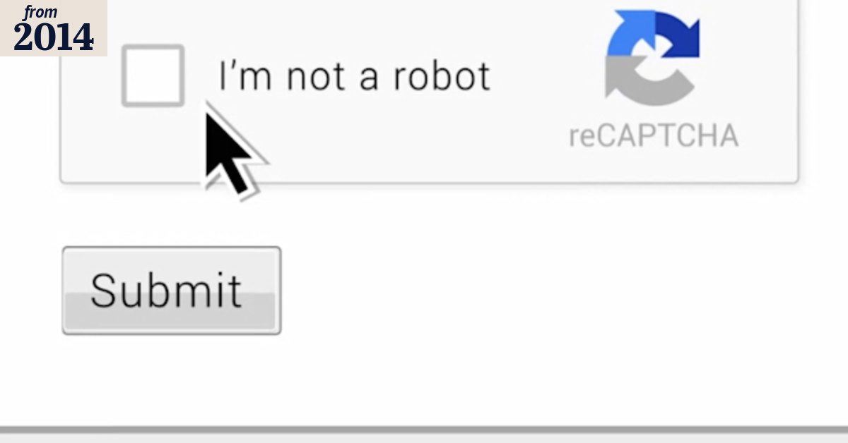 Google's new CAPTCHA test to see if you're a robot simply asks if you ...