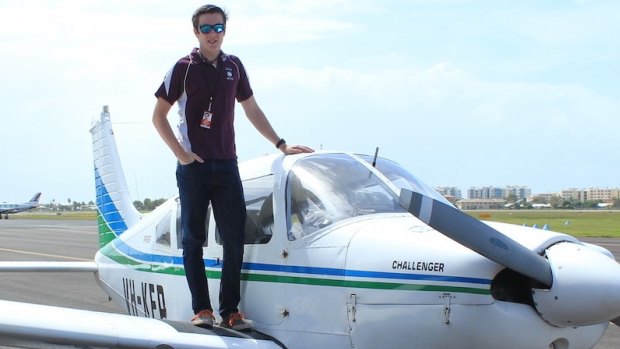 Sunshine Coast teenager Lachlan Smart is attempting to become the youngest person to fly solo around the world.