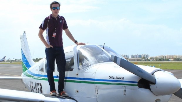 Sunshine Coast teenager Lachlan Smart is attempting to become the youngest person to fly solo around the world.