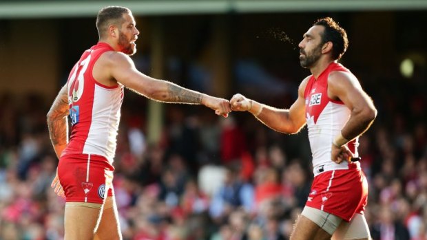 Stepping up: Lance Franklin says watching Adam Goodes cop abuse on the field spurred him to play a greater role in the Swans' efforts to combat racism.