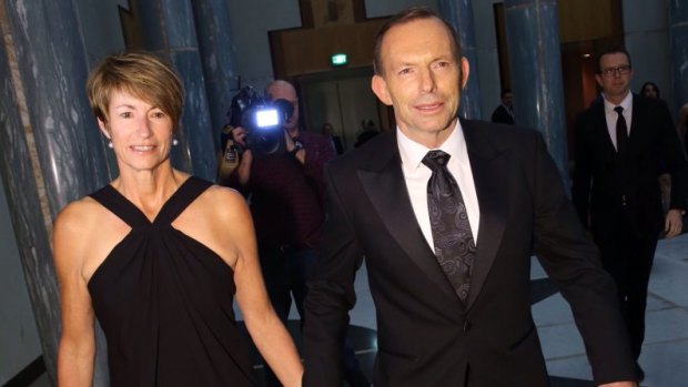 Team: Prime Minister Tony Abbott and his wife Margie.