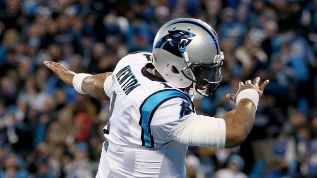 Virtual champs: Cam Newton and the Carolina Panthers have already ''beaten'' the Denver Broncos once.