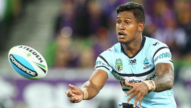 New deal: Ben Barba has been signed to a one-year deal by the Sharks that will come into play once his drug suspension ends.