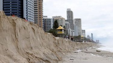 Gold Coast beaches often take a hit from big storms.