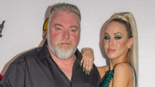 Kyle Sandilands and Imogen Anthony at their Beauty and The Beast Charity Ball in aid of the Zambi Wildlife Retreat at The Star on Thursday, October 18, 2018.