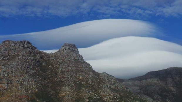 A cloud formation over Cape Town.