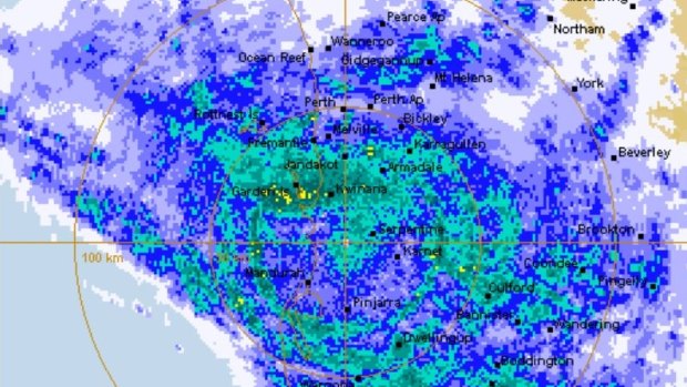 The Perth radar at 3pm.