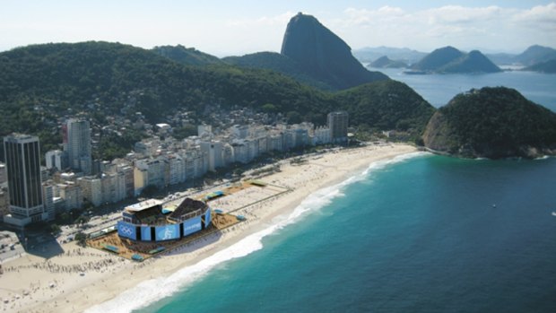 This computer-generated photo is of the Copacabana Stadium in Rio de Janeiro where the 2016 Olympics are being held.
