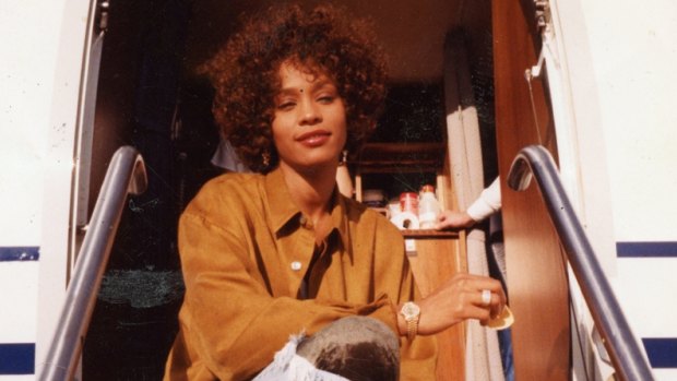 Whitney Houston in a scene from Kevin Macdonald's new film.