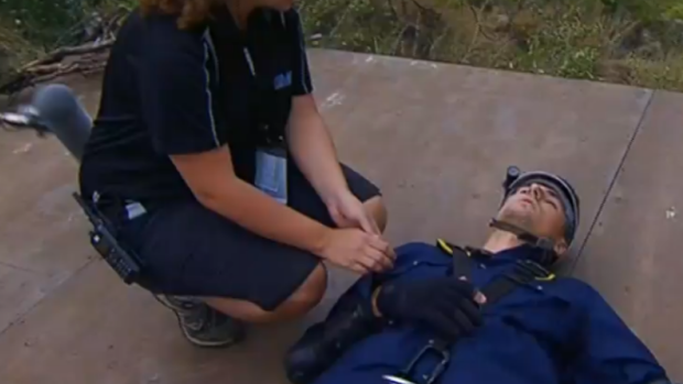Beranrd Tomic during one of the I'm A Celebrity challenges.