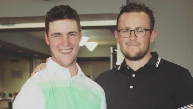 Canberra golfer Jake Davies (left) is in the NSW Open.